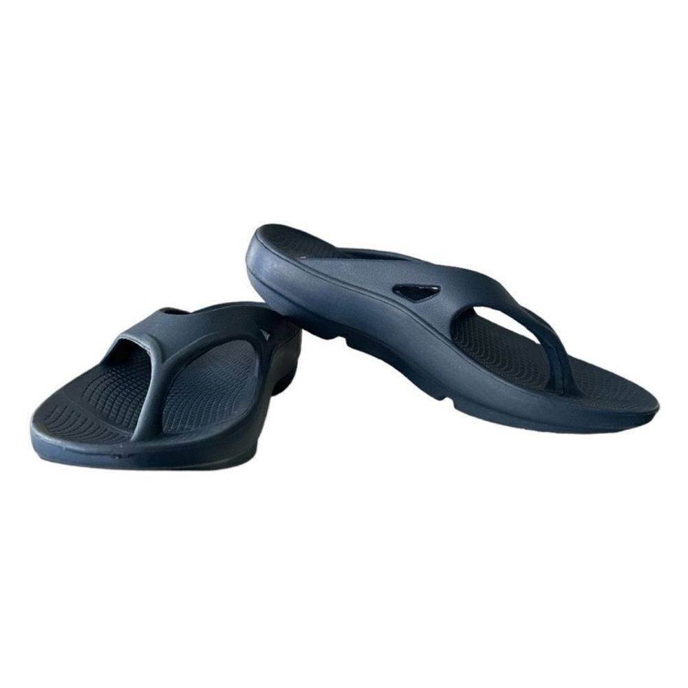 HUHV Arch Support Flip Flops Navy Unisex Comfort Sandals Men 8 W 10